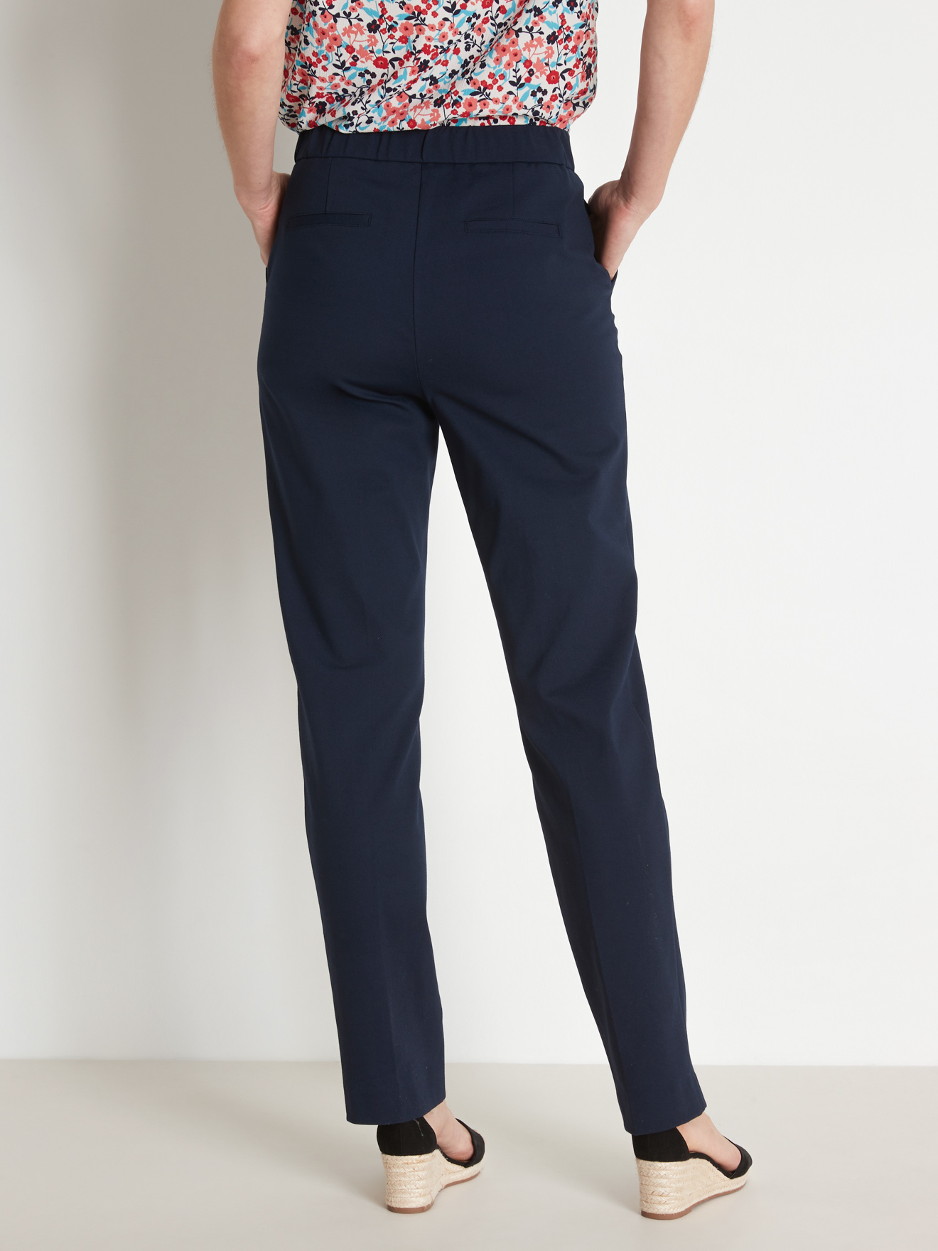 Pantalon élastiqué maille milano Daxon Femme Daxon