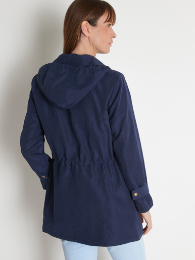 Parka déperlante à capuche amovible