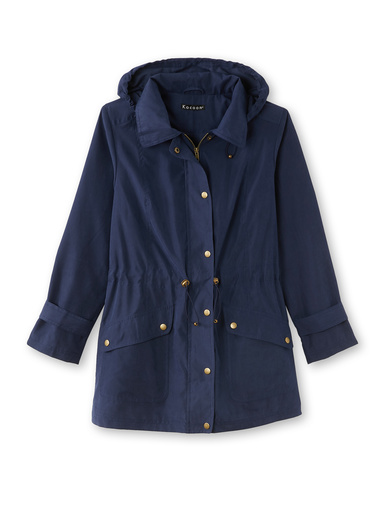Parka déperlante à capuche amovible