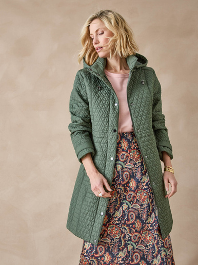 Parka longue matelassée déperlante