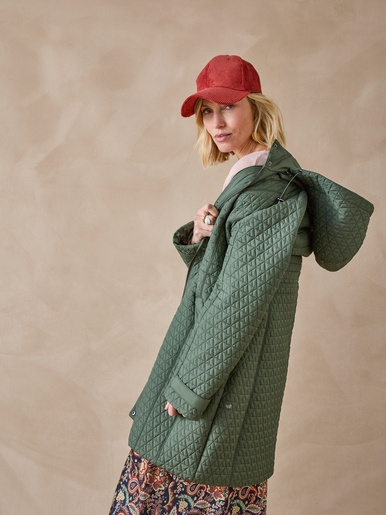 Parka longue matelassée déperlante
