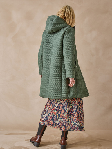 Parka longue matelassée déperlante