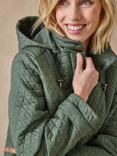 Parka longue matelassée déperlante