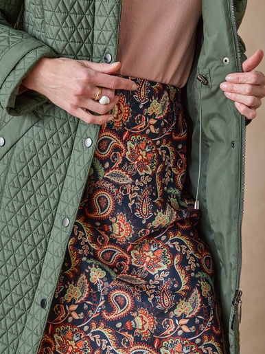 Parka longue matelassée déperlante