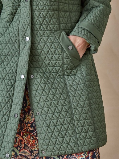 Parka longue matelassée déperlante