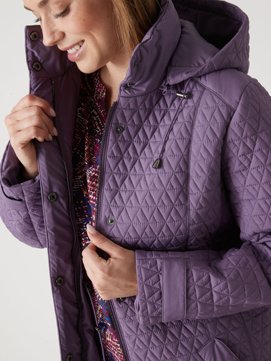 Parka longue matelassée déperlante