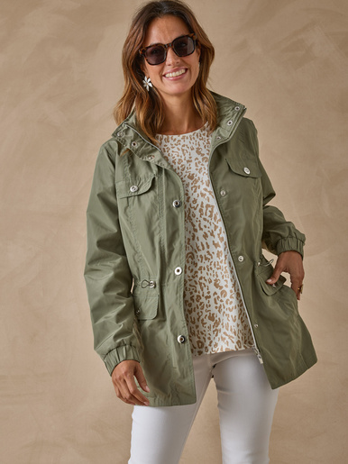 Parka légère déperlante à capuche