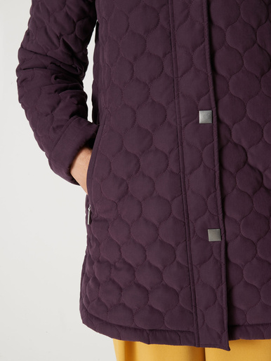 Parka matelassée courte en microfibre