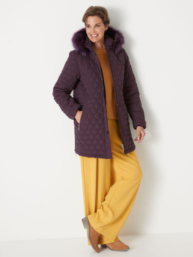 Parka matelassée courte en microfibre