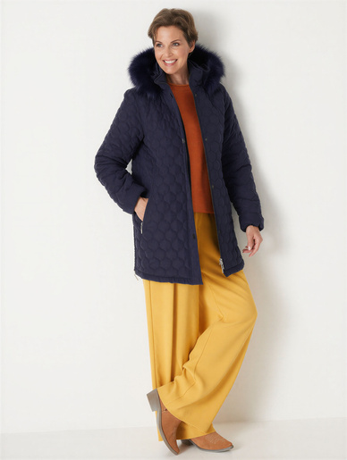 Parka matelassée courte en microfibre