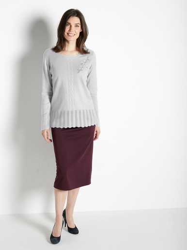 Jupe en maille vous mesurez + d'1,60m - Daxon - 