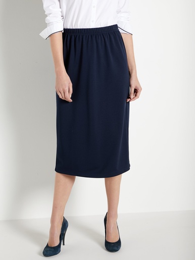 Jupe en maille - Daxon - Marine