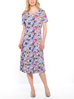 Robe évasée imprimée