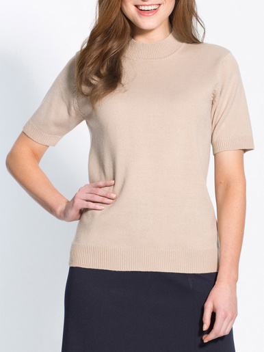 Pull col montant manches courtes - Daxon - 