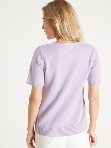 Pull manches courtes encolure ronde