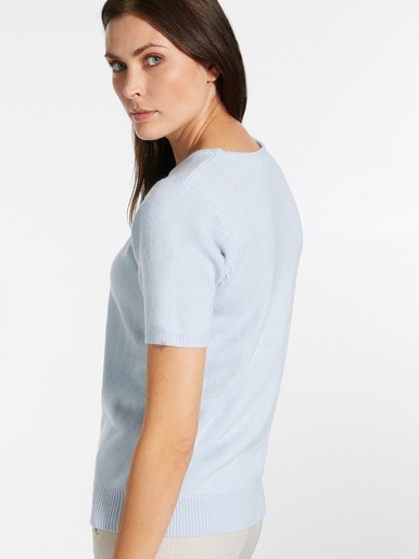 Pull manches courtes encolure ronde