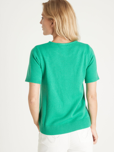 Pull manches courtes encolure ronde