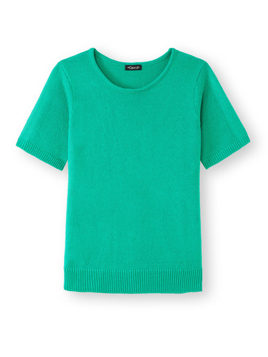Pull manches courtes encolure ronde