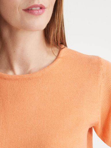 Pull manches courtes encolure ronde