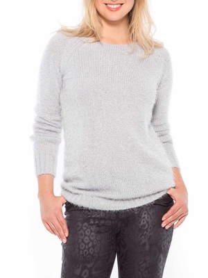 Pull en maille poilue stature + d'1,69m