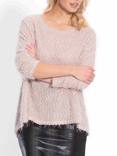 Pull en maille fantaisie -  - Nude