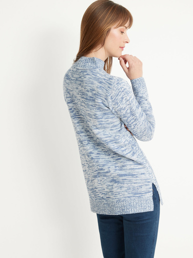 Pull col montant maille torsadée - Daxon - 