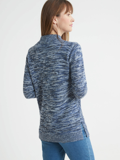 Pull col montant maille torsadée - Daxon - 