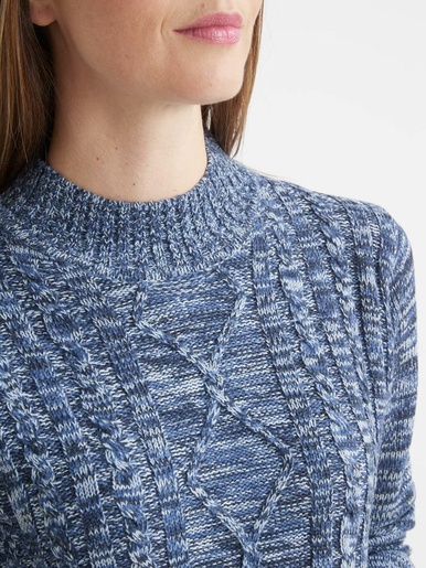 Pull col montant maille torsadée - Daxon - 