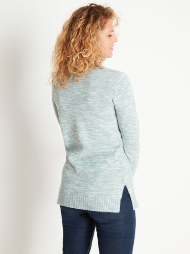 Pull col montant maille torsadée - Daxon - 