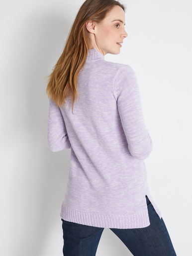 Pull col montant maille torsadée - Daxon - 