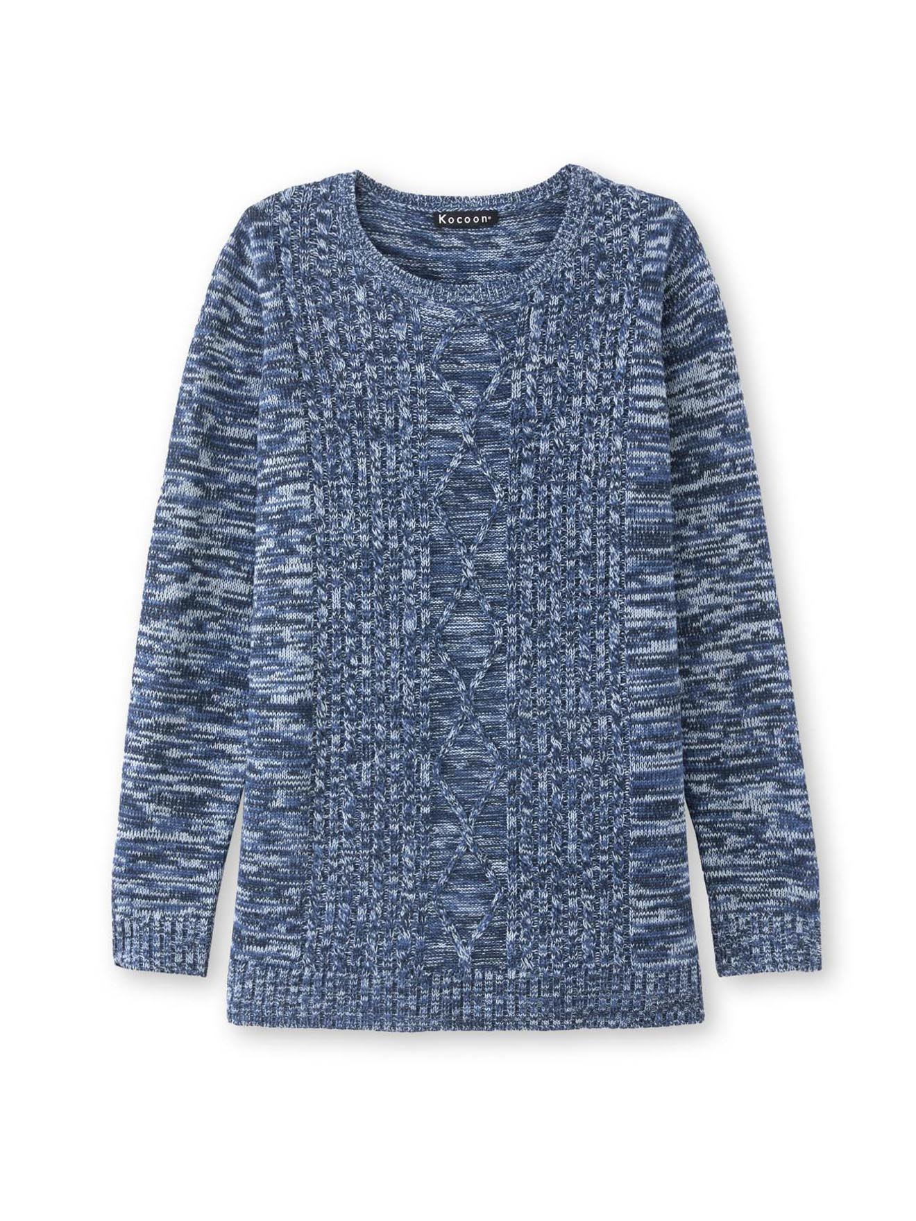 Pull Vintage Rose à Col Rond - Taille 40/42 - Occasion Très Bon état - Marque Générique