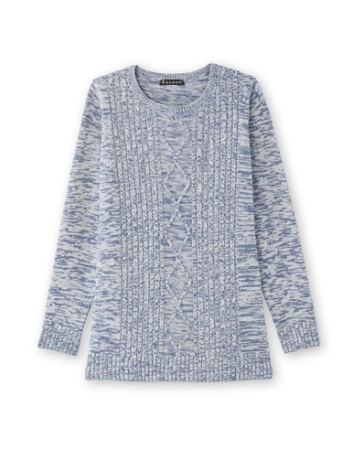 Pull torsadé encolure ronde - Daxon - 