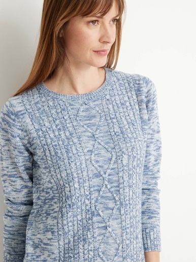 Pull torsadé encolure ronde - Daxon - 