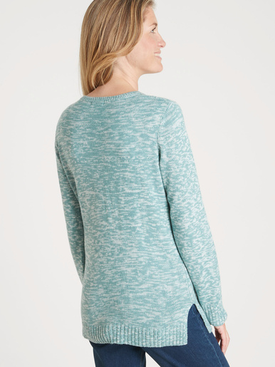 Pull torsadé encolure ronde