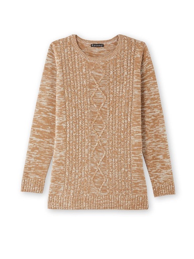 Pull torsadé encolure ronde - Daxon - 