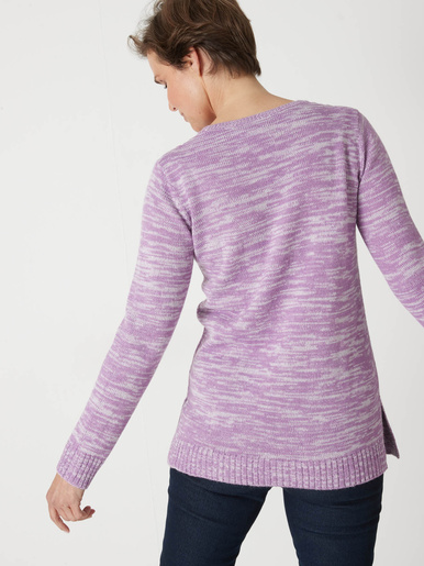 Pull torsadé encolure ronde