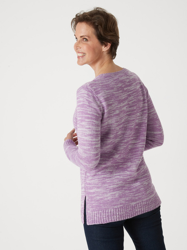 Pull torsadé encolure ronde