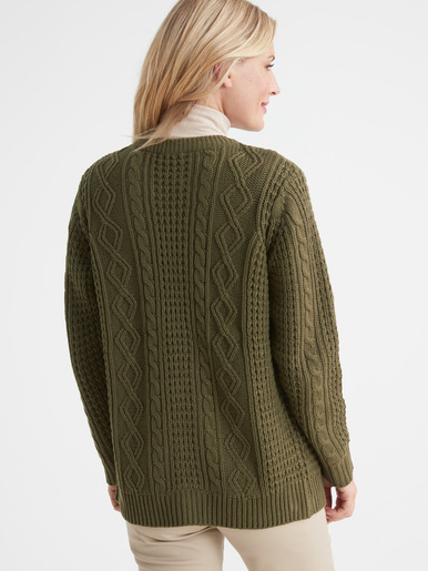 Cardigan torsadé col rond - Daxon - 
