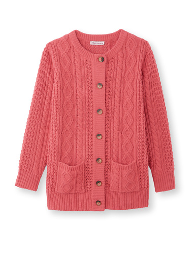 Cardigan torsadé col rond - Daxon - 