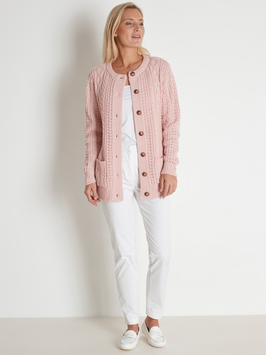 Cardigan torsadé col rond - Daxon - 