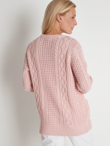 Cardigan torsadé col rond - Daxon - 