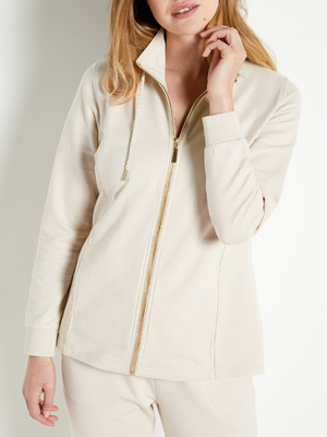 Veste zippée molleton pur coton