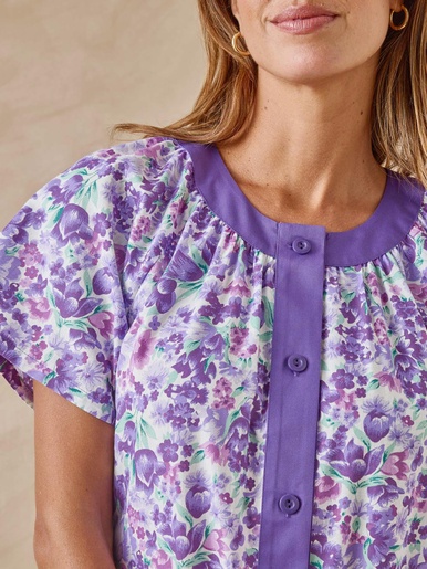 Tablier boutonné forme housse