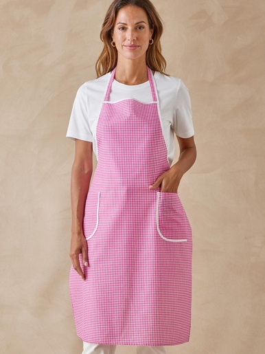 Tabliers à bavette lot de 2 - Daxon - Imprimé rose