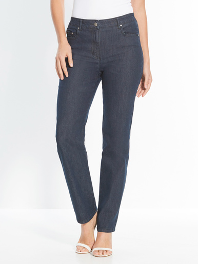 Jean droit vous mesurez + d'1,60m - Daxon - Denim bleu