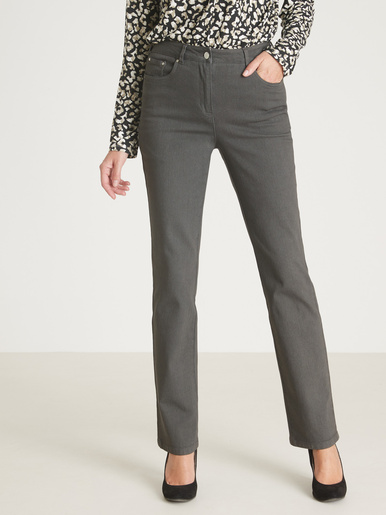 Jean droit vous mesurez + d'1,60m - Daxon - Denim gris