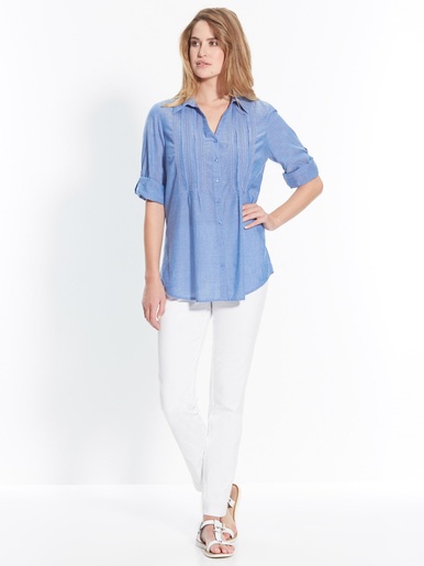 Pantalon 7/8ème vous mesurez + d'1,60m - Daxon - Blanc