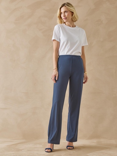 Pantalon entièrement élastiqué en maille