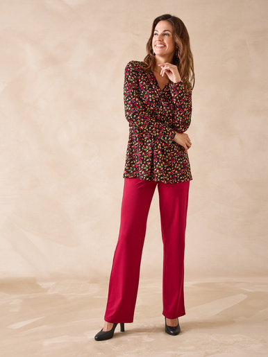 Pantalon entièrement élastiqué en maille