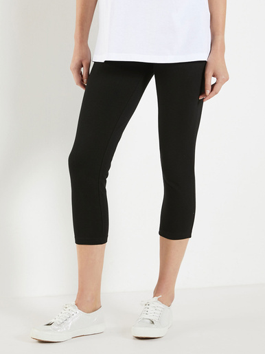 Lot de 2 leggings courts - Daxon - Noir + noir